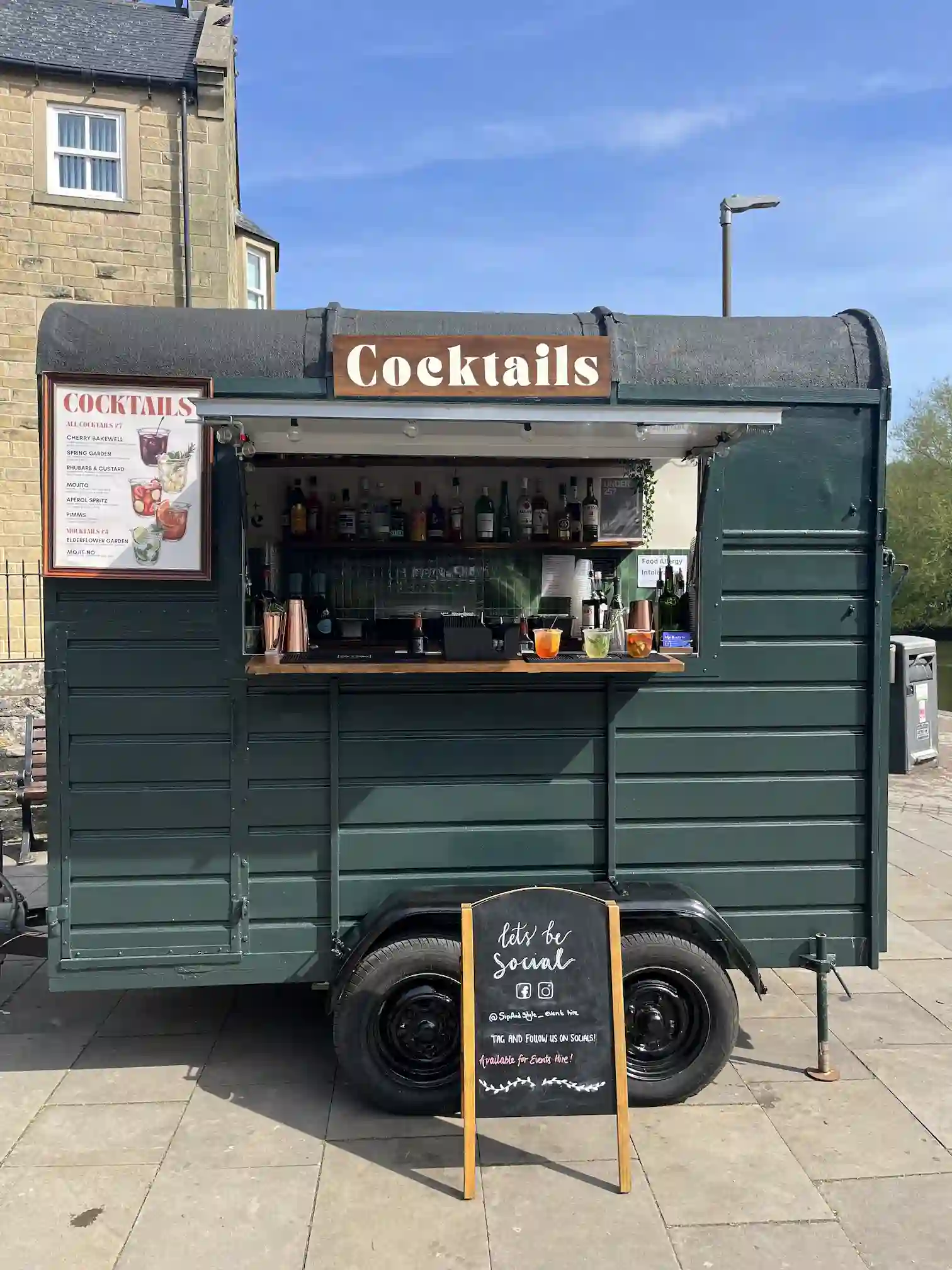 Corporate event cocktail bar