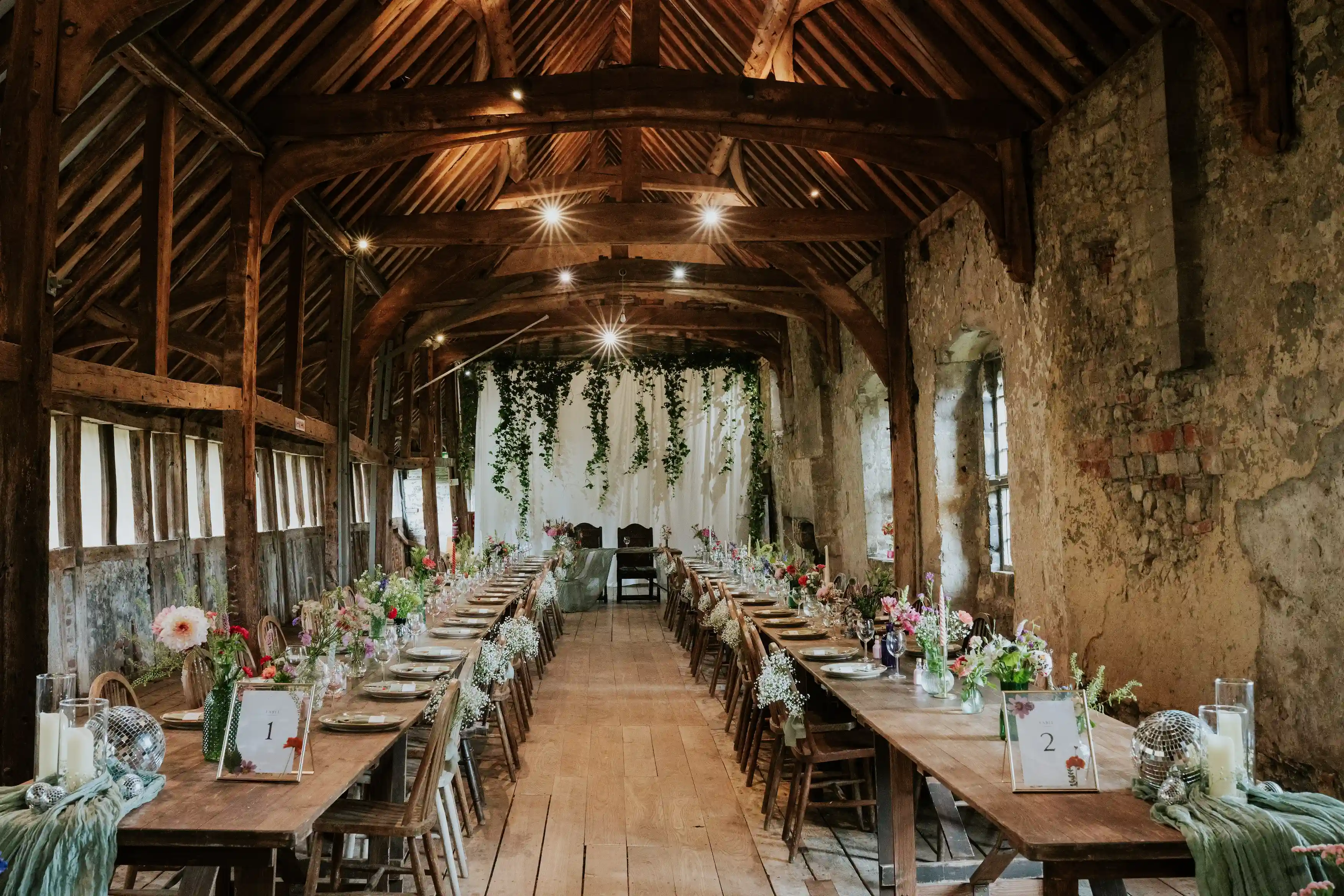 Wedding venue styling